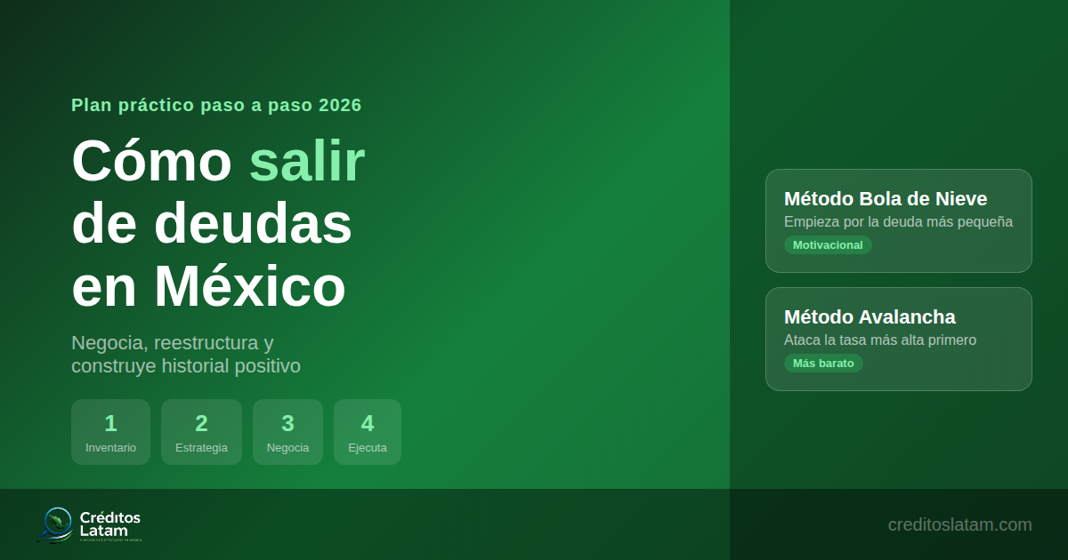 Cómo Salir de Deudas en México 2026: Plan Paso a Paso